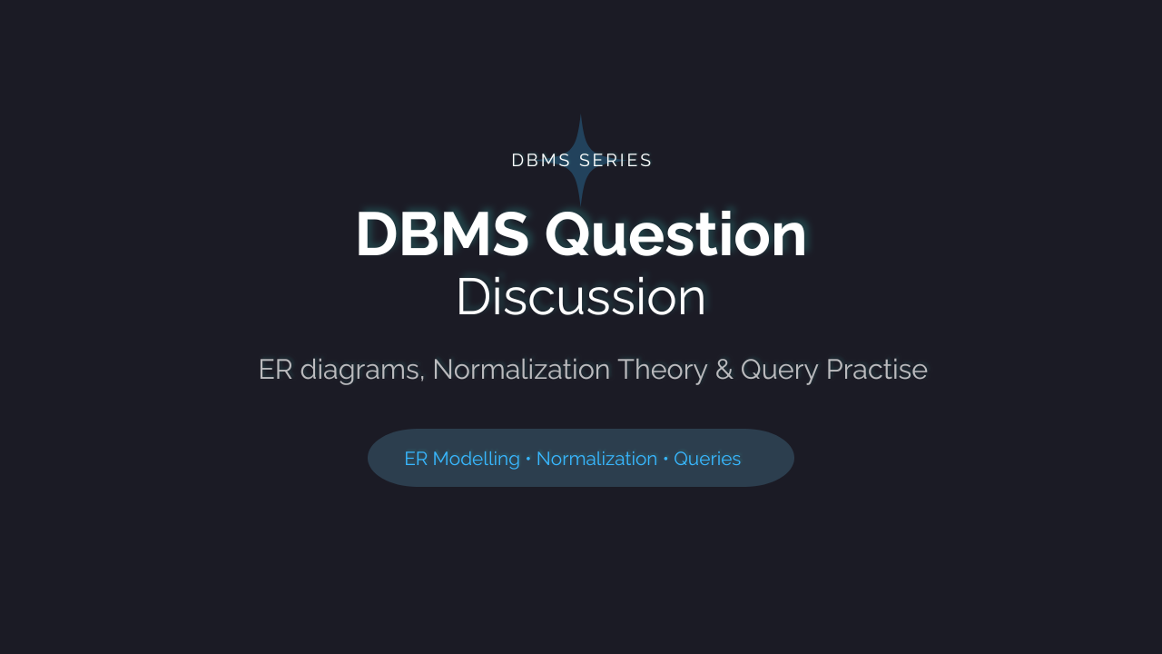 DBMS Question Discussion and Query Practice